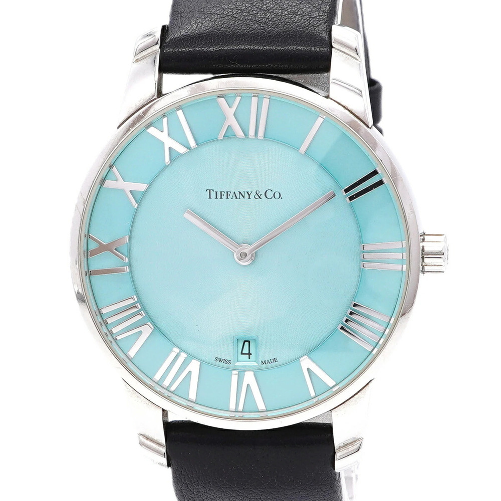Tiffany & Co. Atlas Dome Date 63452742 Blue Dial Men's Watch